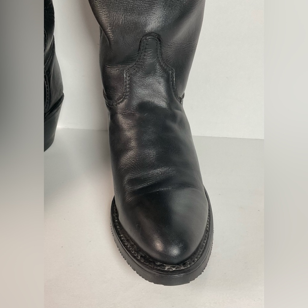 Lady Harley Davidson Motorcycle Boots | Tall | USA Made | Black | Women’s 7 M - Picture 11 of 16